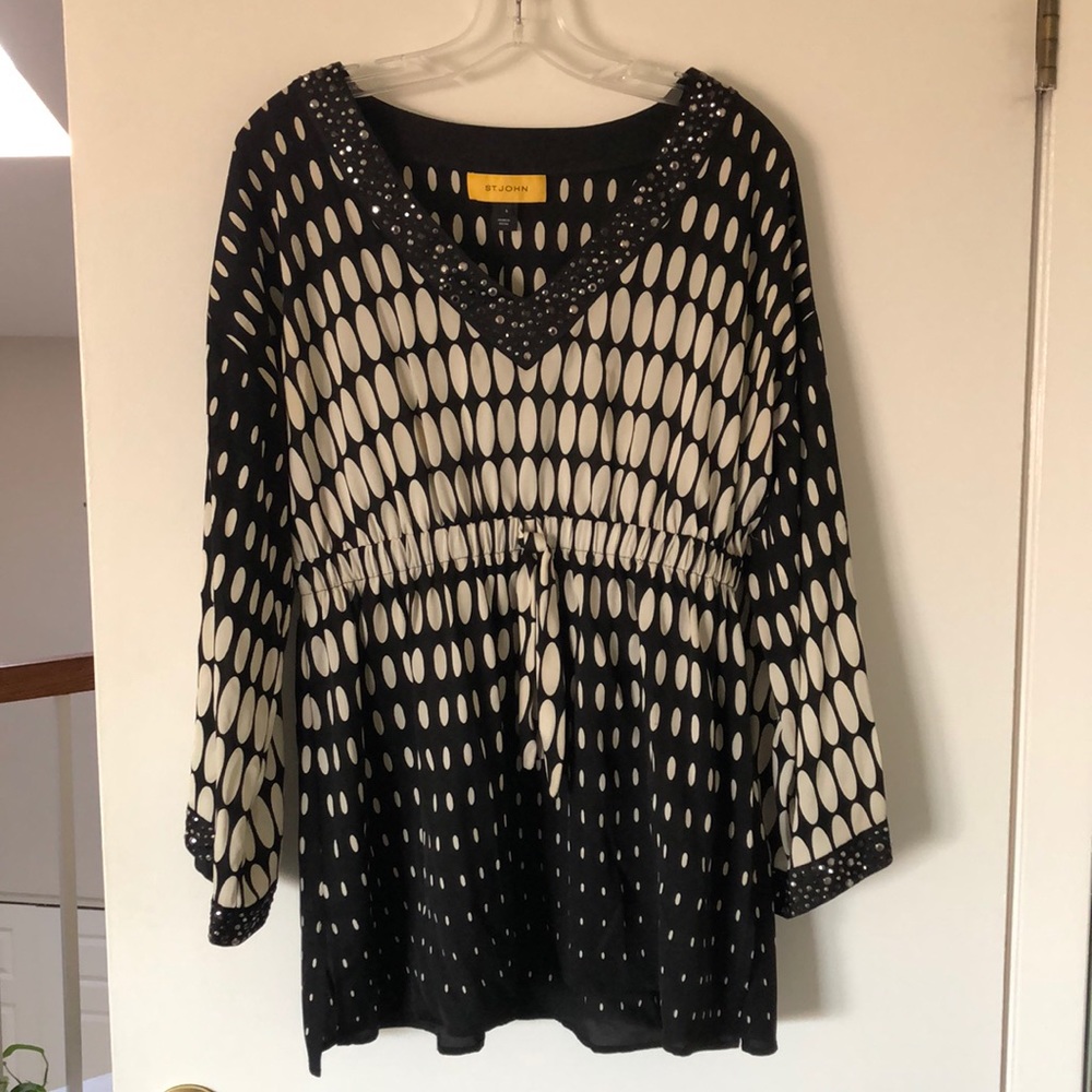 St. John. Flowy blouse